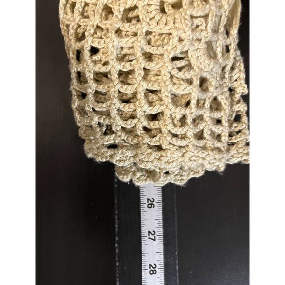 Boston Proper Womens Poncho Top Size XS Beige Crochet Relaxed Fairy Hippie Boho - Picture 7 of 8